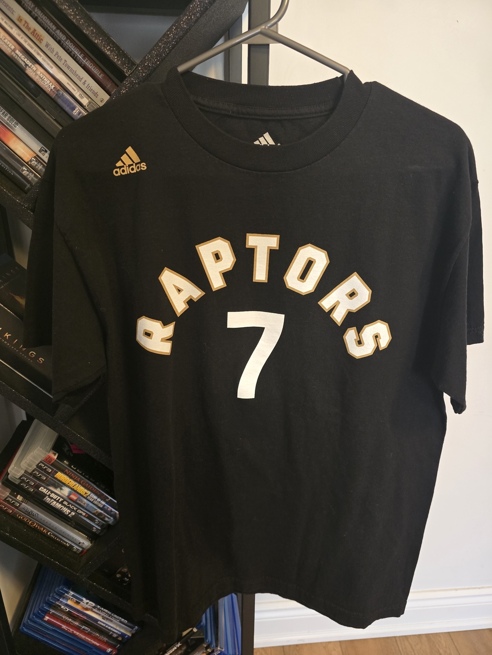 Adidas Toronto Raptors #7 Black Tee